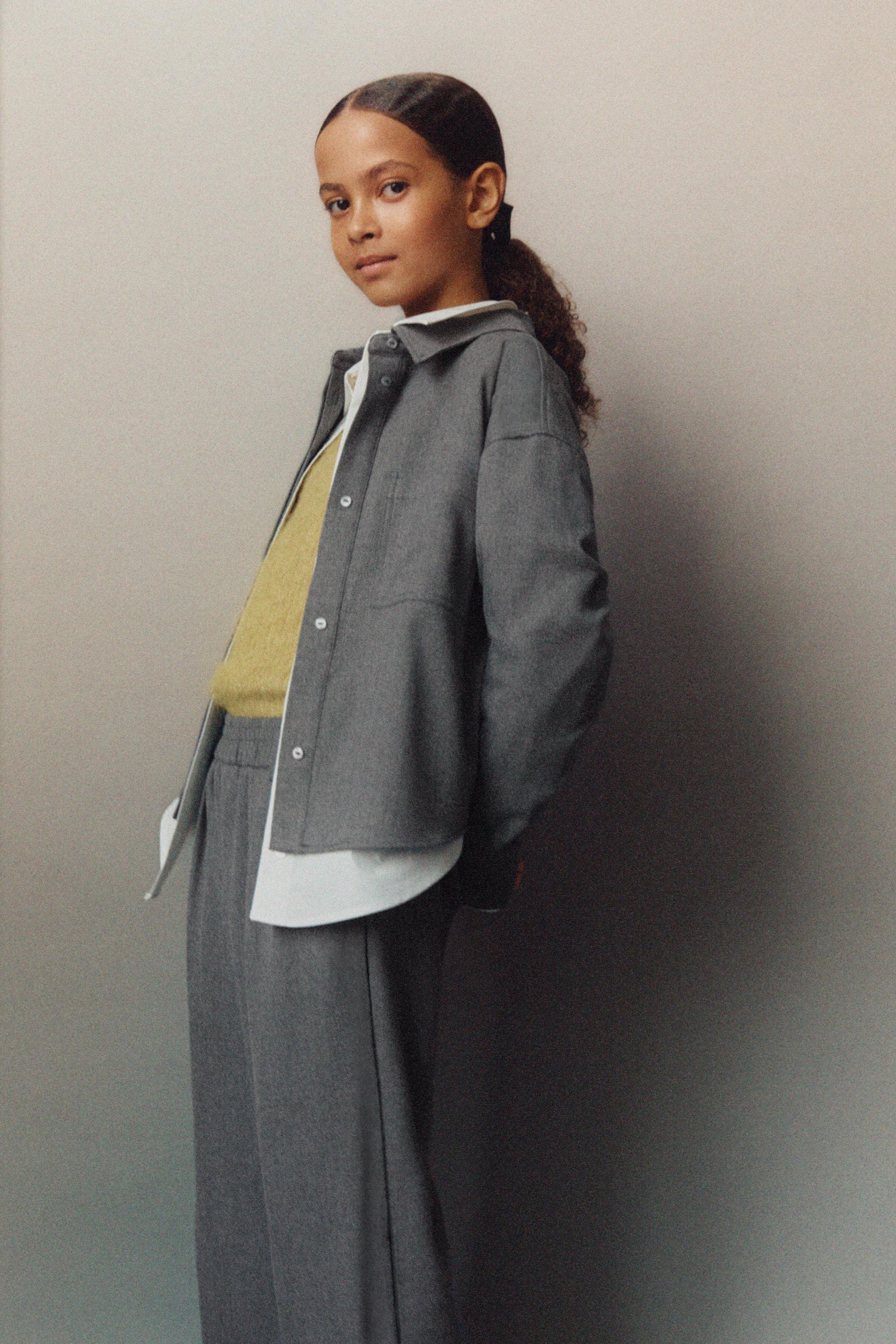 LITTLE BOWS SHIRT - Anthracite grey | ZARA United States