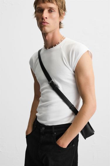 TEXTURE CROSSBODY BAG - Black by Zara - Image 0