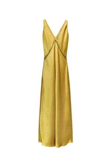 SATIN EFFECT SLIP DRESS ZW COLLECTION