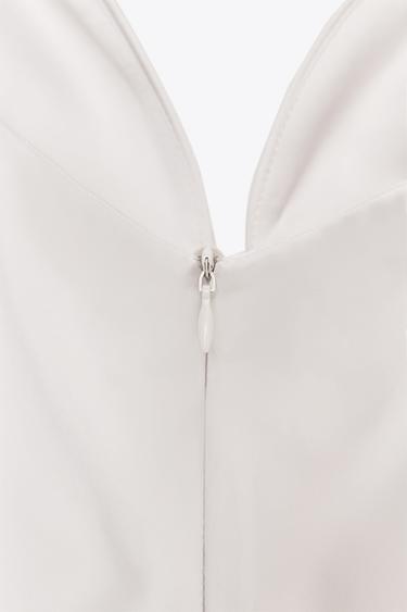 LONG SATIN DRESS - stone by Zara - Image 7