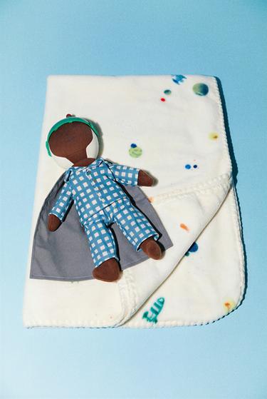 PLANET BABY BLANKET - Ecru by Zara
