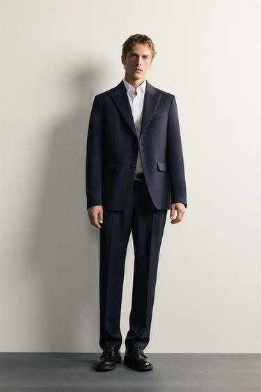 COSTUME À RAYURES 100% LAINE - 488 de Zara