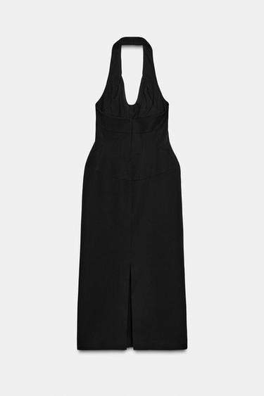 ROBE ENCOLURE HALTER ZW COLLECTION LIMITED EDITION - Noir de Zara - Image 7