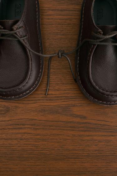 LEATHER SHOES - Brown by Zara - Image 9
