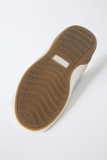 FOOTBALL SNEAKERS - White by Zara - Image 8