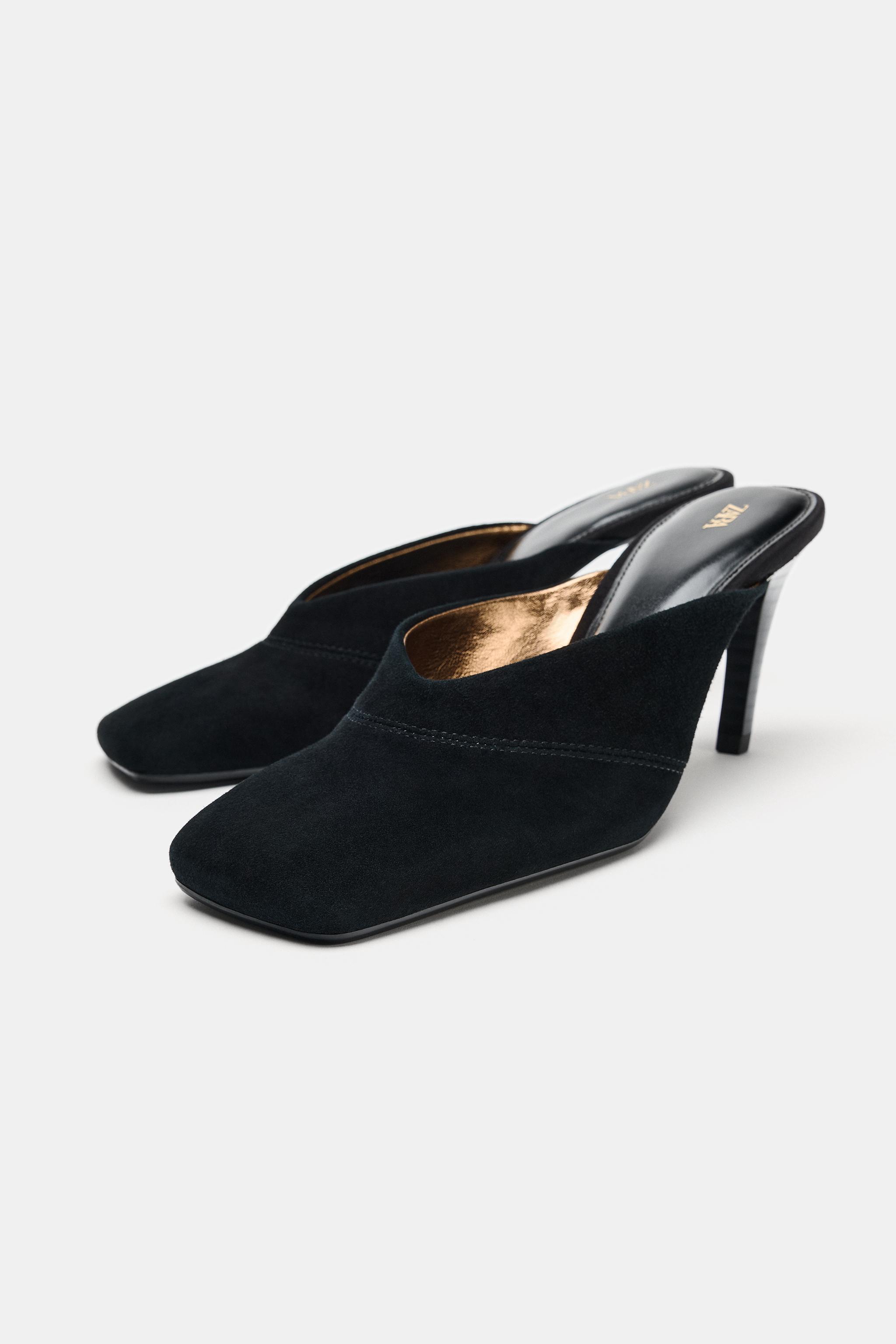 MULE À TALONS EN CUIR ZW COLLECTION
