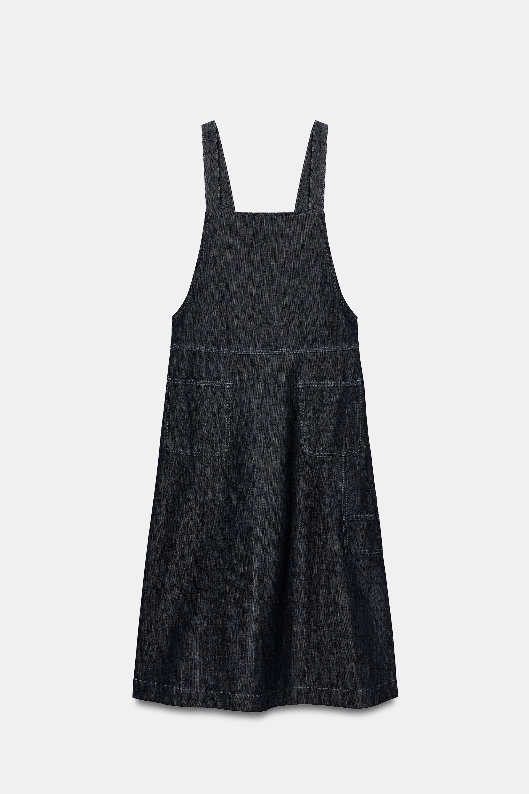 Женские платья Zara ZW COLLECTION DENIM DRESS — фото 4
