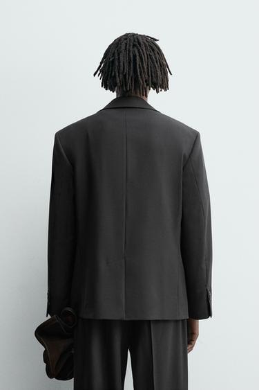 BLAZER COSTUME STRUCTURÉ - Gris anthracite de Zara - Image 2
