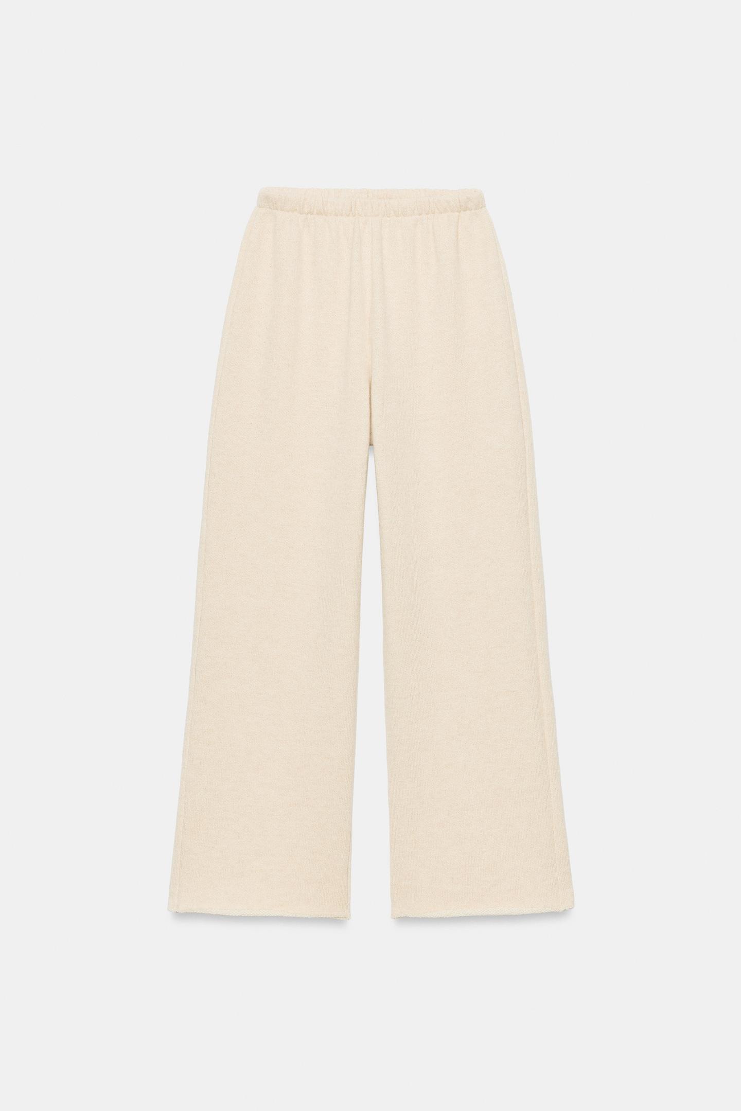 Женские брюки Zara Rustic, цвет: Светлый экрю — фото 8