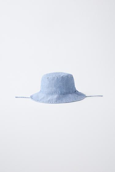GORRO BUCKET DENIM - Azul medio de Zara - Imagen 0