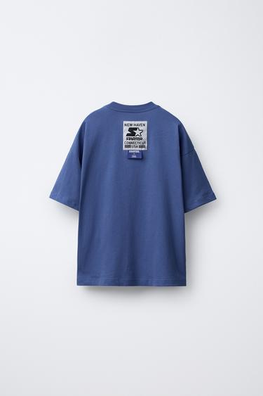 STARTER ® PRINTED LABEL T-SHIRT - Blue by Zara - Image 1