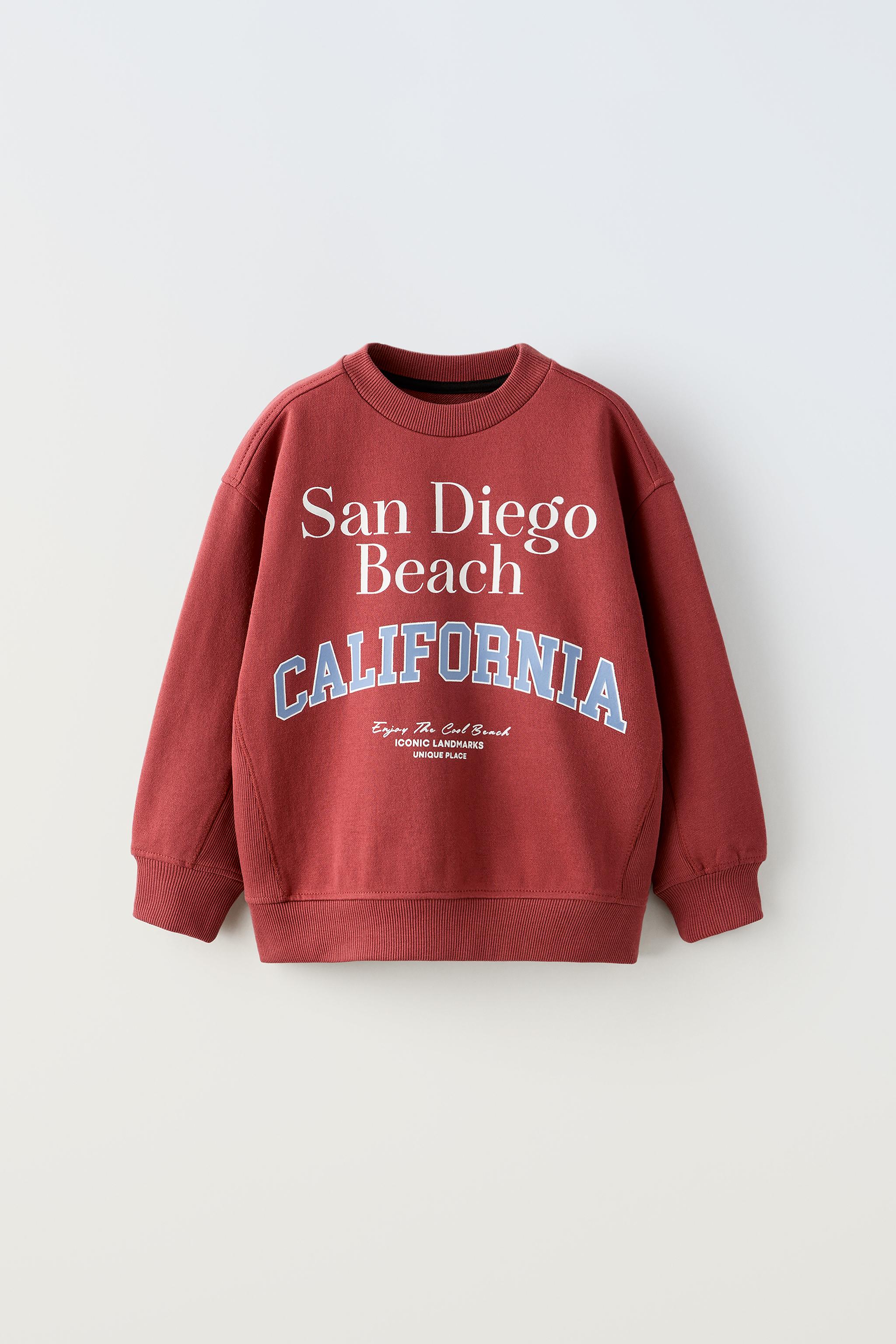 RIB JOGGING SWEATSHIRT - Mid-red | ZARA United States