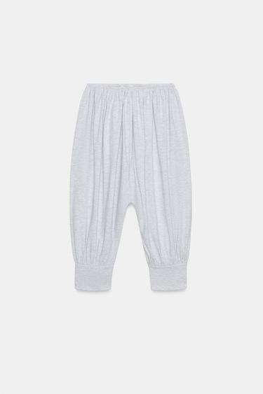 크롭 벌룬 팬츠 - Zara 그레이