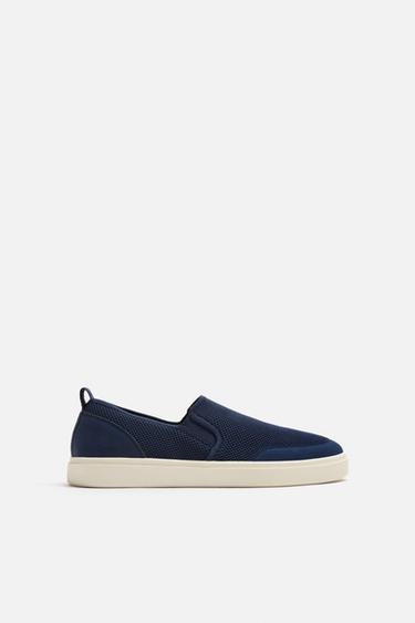 ZAPATILLA TEJIDO PUNTO - Azul Oscuro de Zara