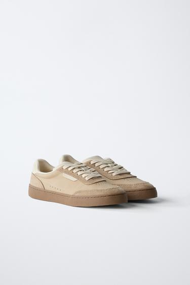 SNEAKERS WITH DETAIL - Brown by Zara