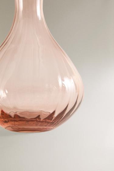 CRYSTALLINE JUG WITH RAISED DESIGN - Pink by Zara - Image 4