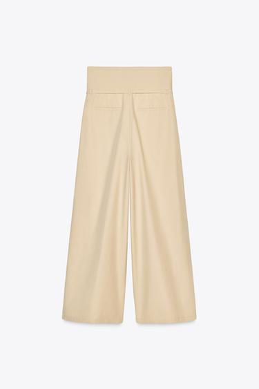 HIGH WAIST TROUSERS - camel by Zara - Image 5