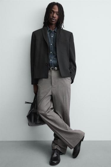 TEXTURED BLAZER - Black by Zara - Image 5