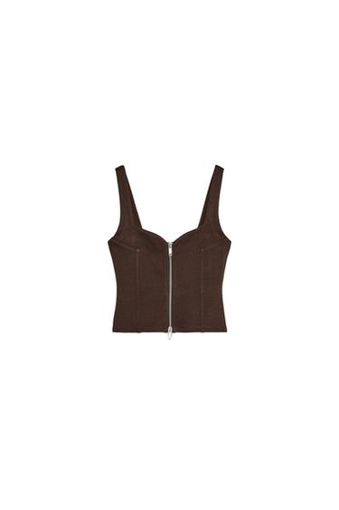 ZIP-UP INTERLOCK TOP