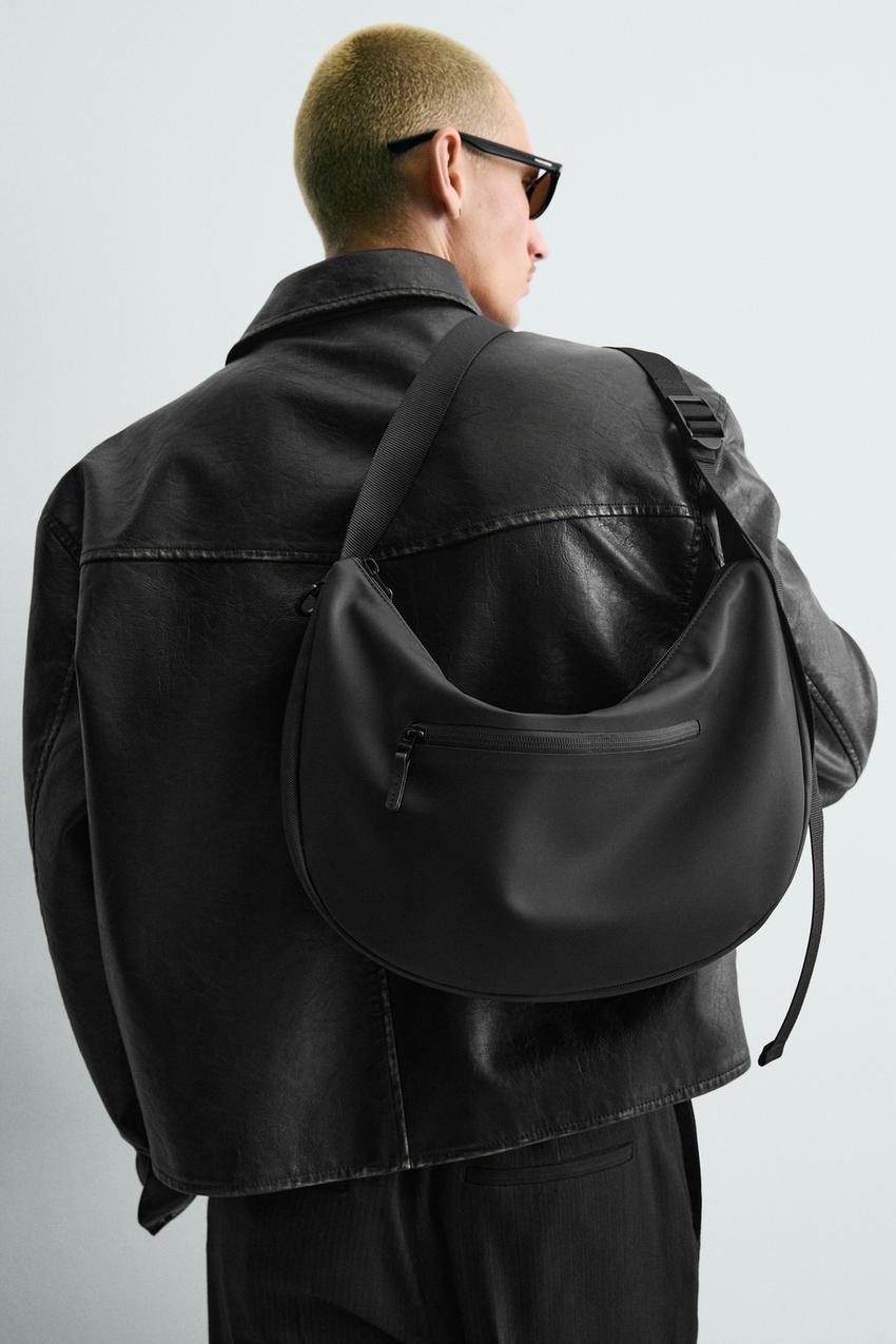 ラバーフィニッシュショルダーバッグ - ブラック | ZARA Japan / 日本