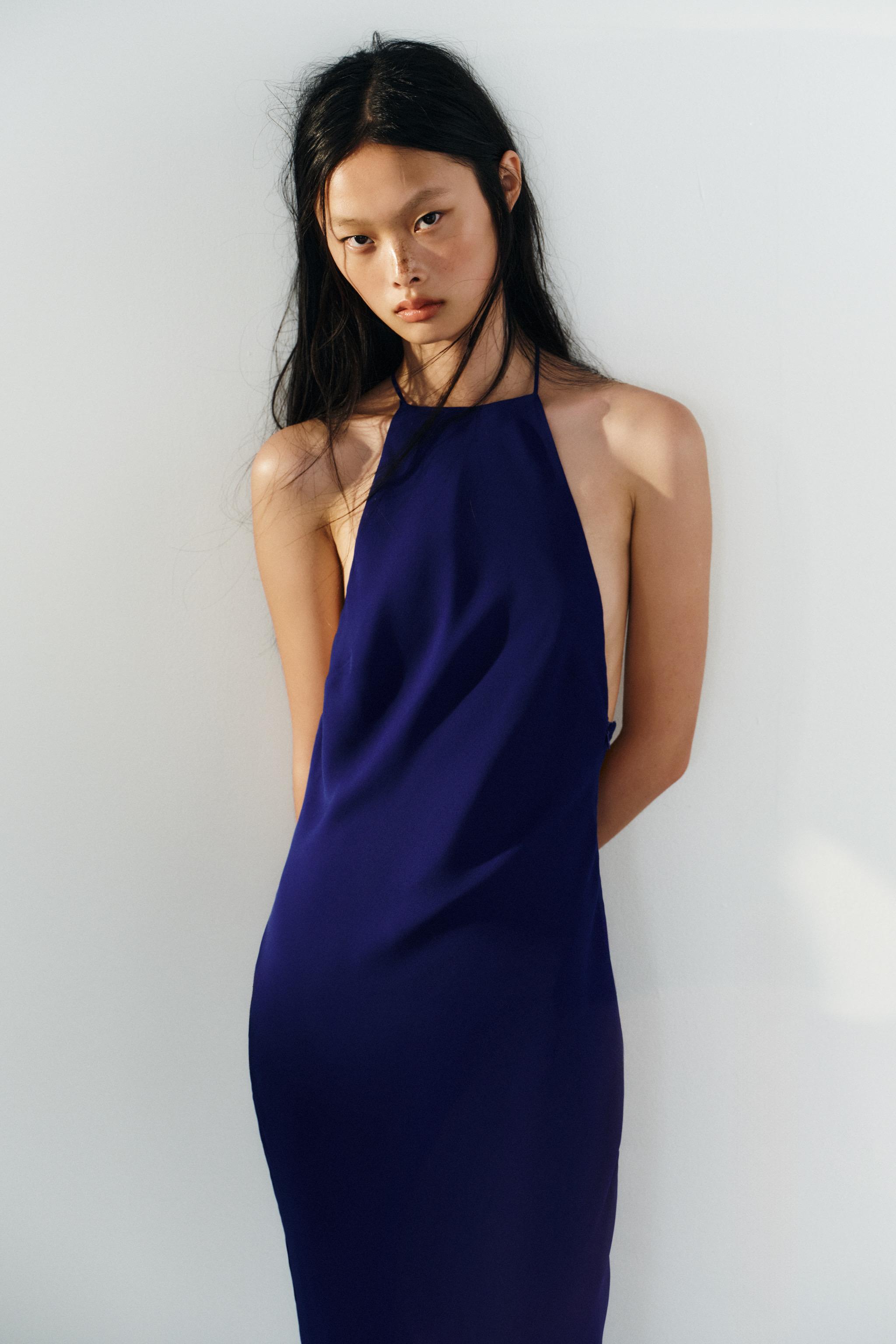 LONG HALTER DRESS