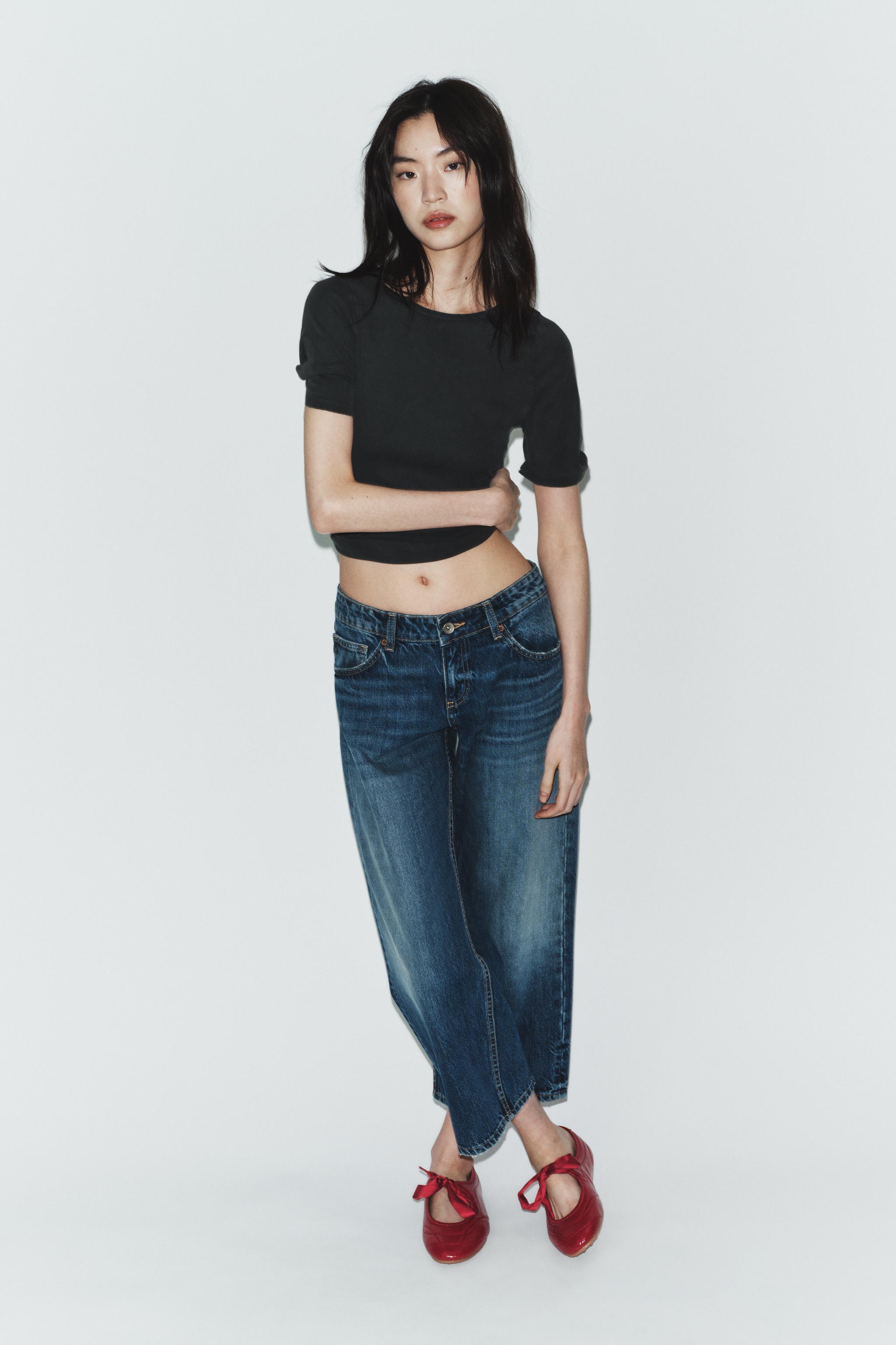 リボン付きスポーツバレエシューズ - レッド | ZARA Japan / 日本