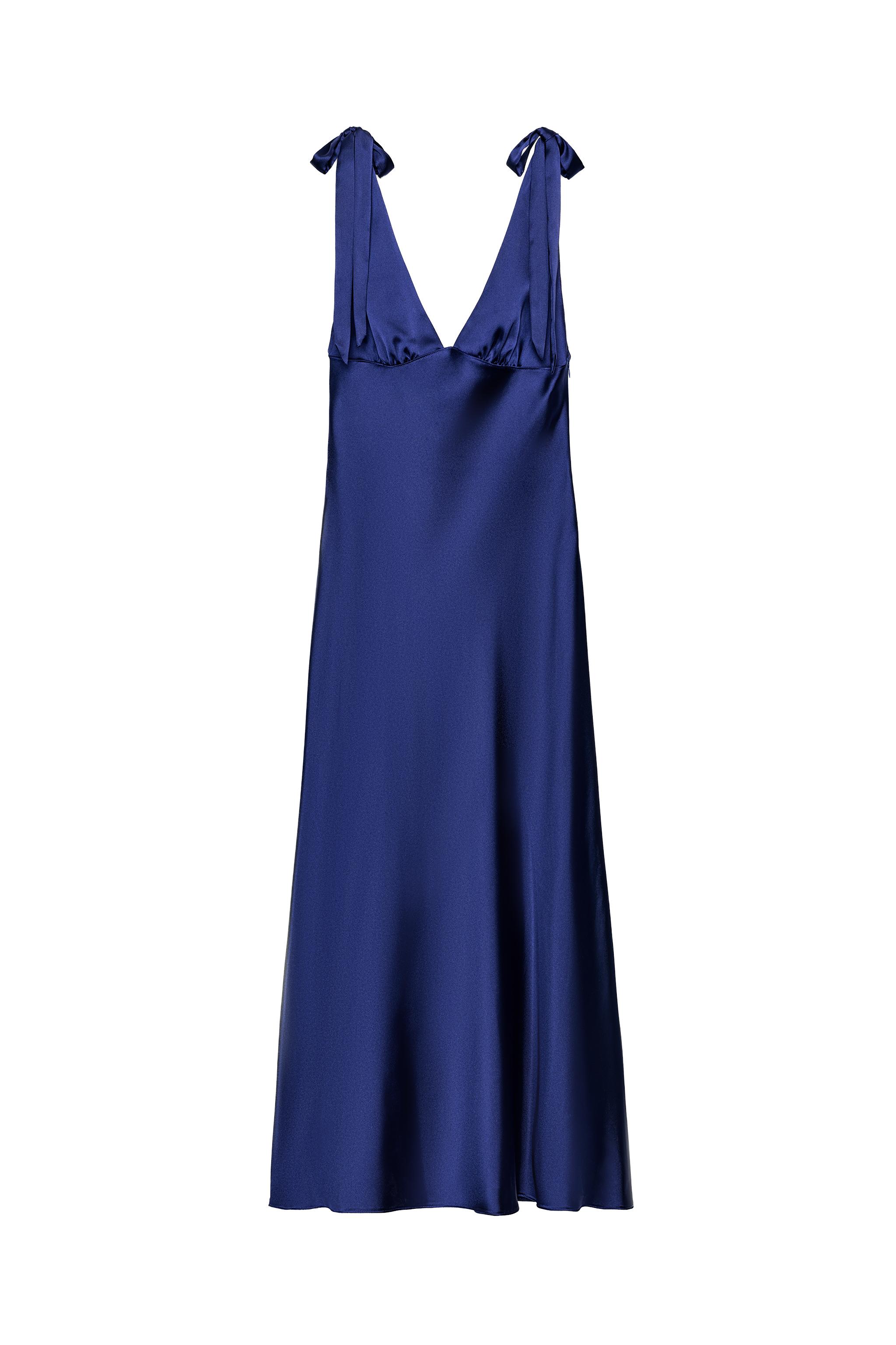SATIN MIDI DRESS - Bluish | ZARA South Africa