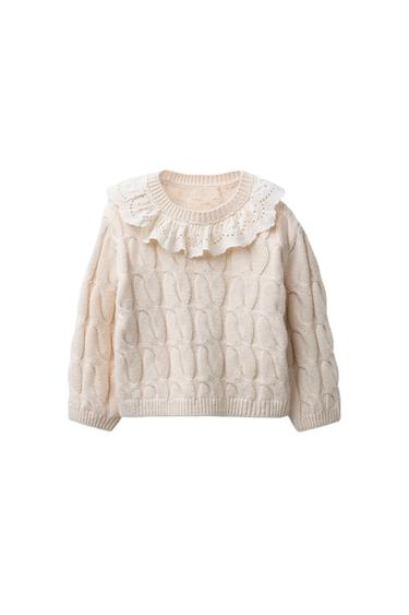 JERSEY PUNTO OCHOS CUELLO PUNTILLA