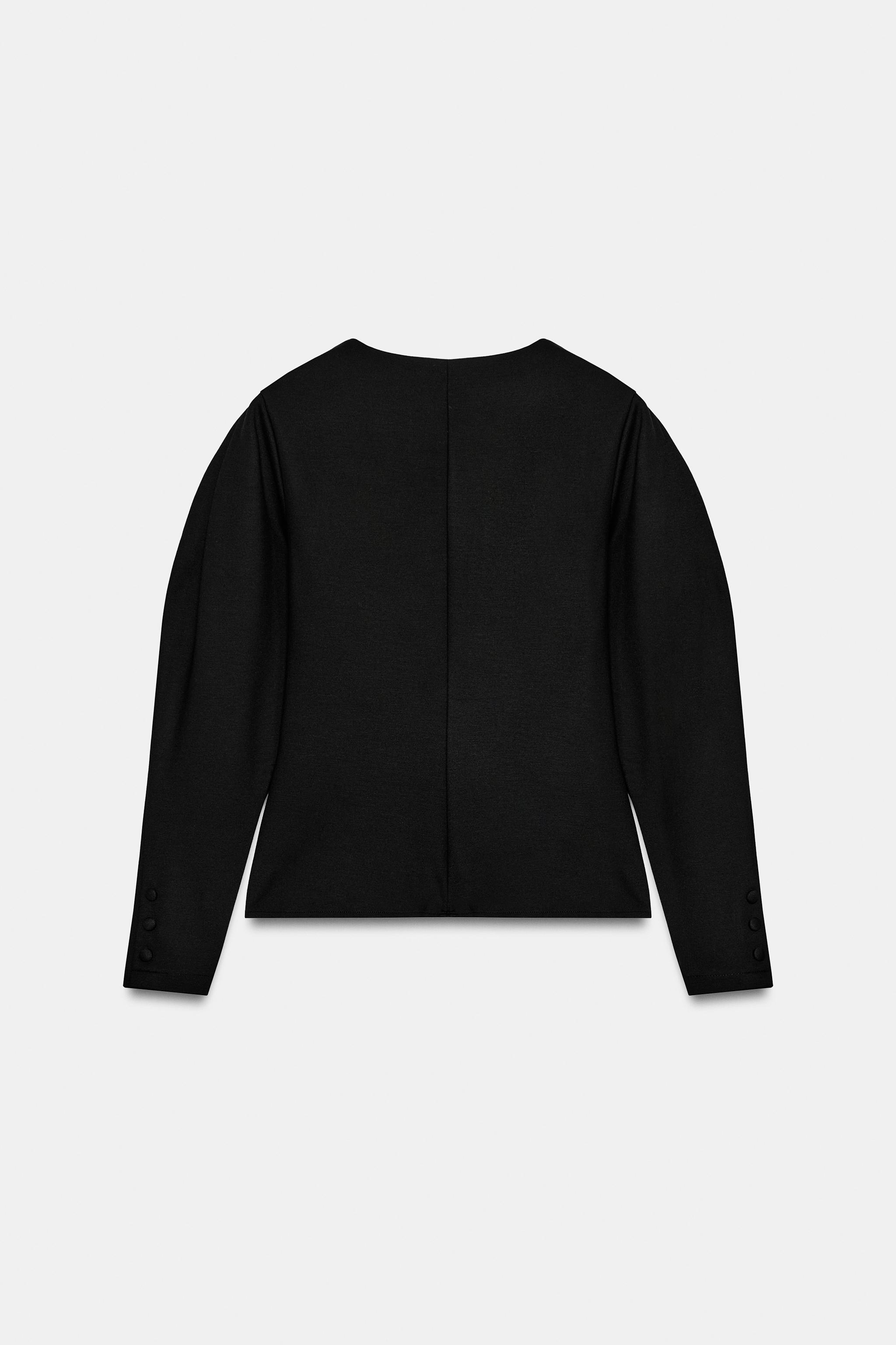 VESTE À BOUTONS EN INTERLOCK