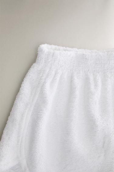 SHORT TISSU ÉPONGE EXTRA DOUX - Blanc de Zara - Image 2