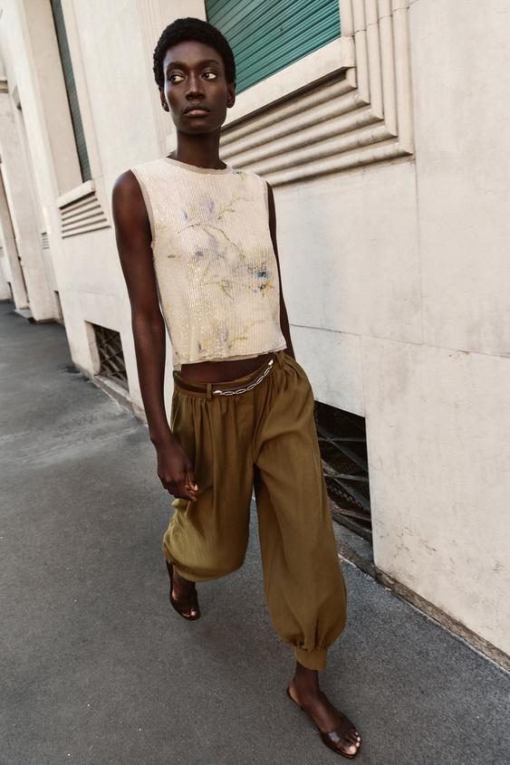 SEQUIN KNIT TOP from Zara - $59.90