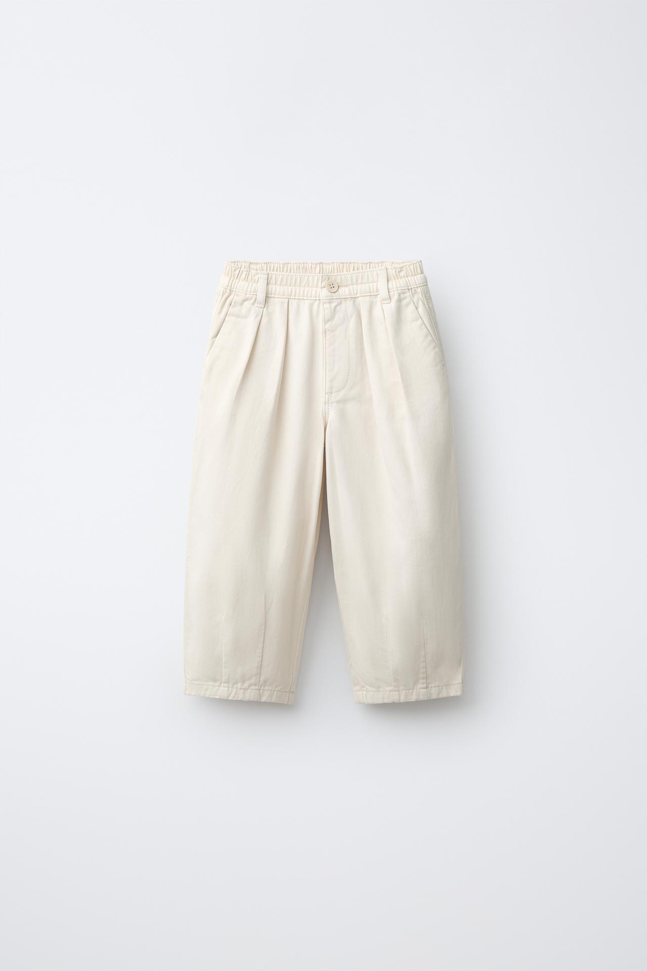 FRUIT OF THE LOOM™ BALLOON PANTS — Ecru