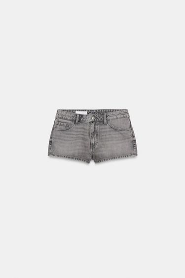 Zara DENIM SHORTS - Gray