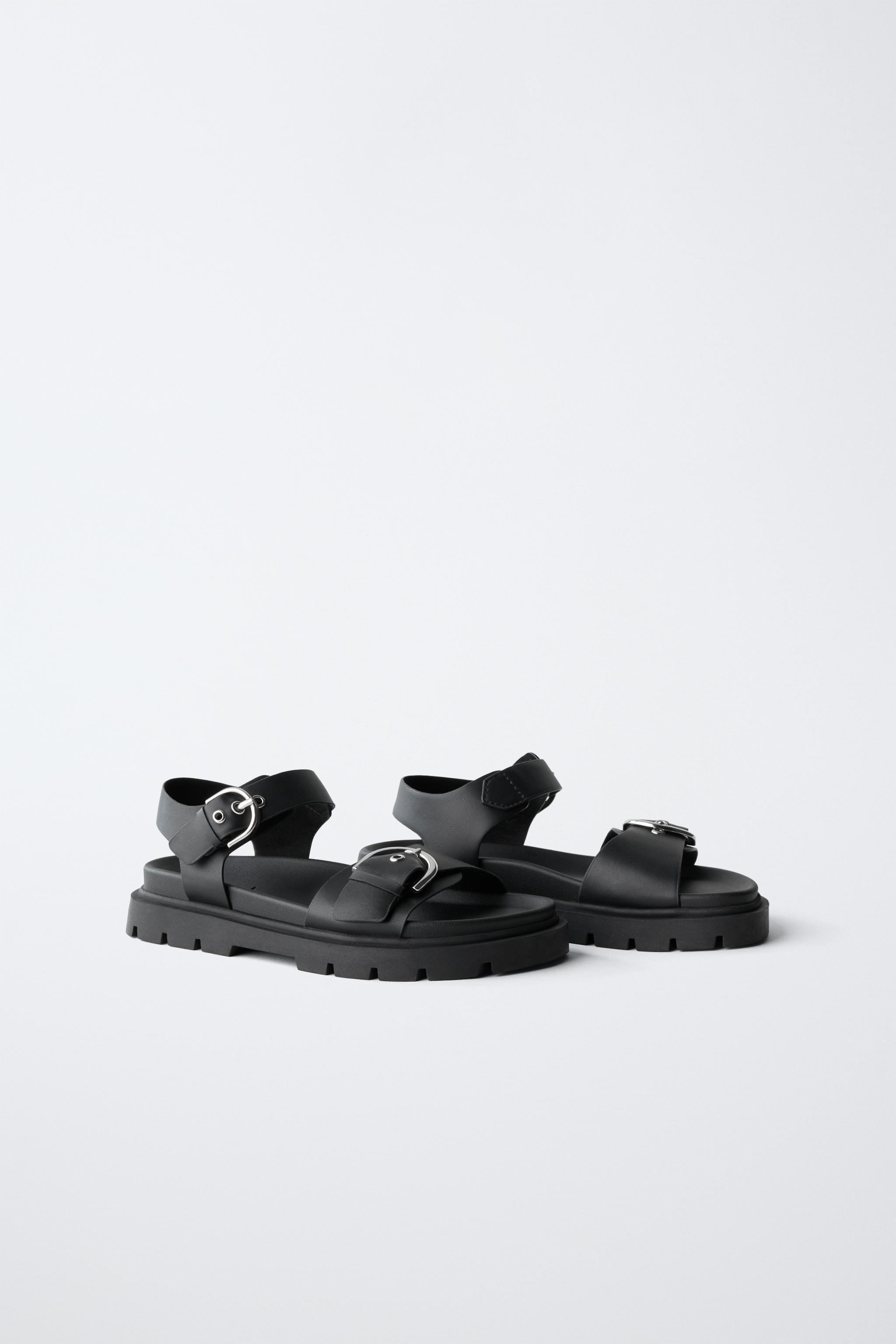 BUCKLED SANDALS