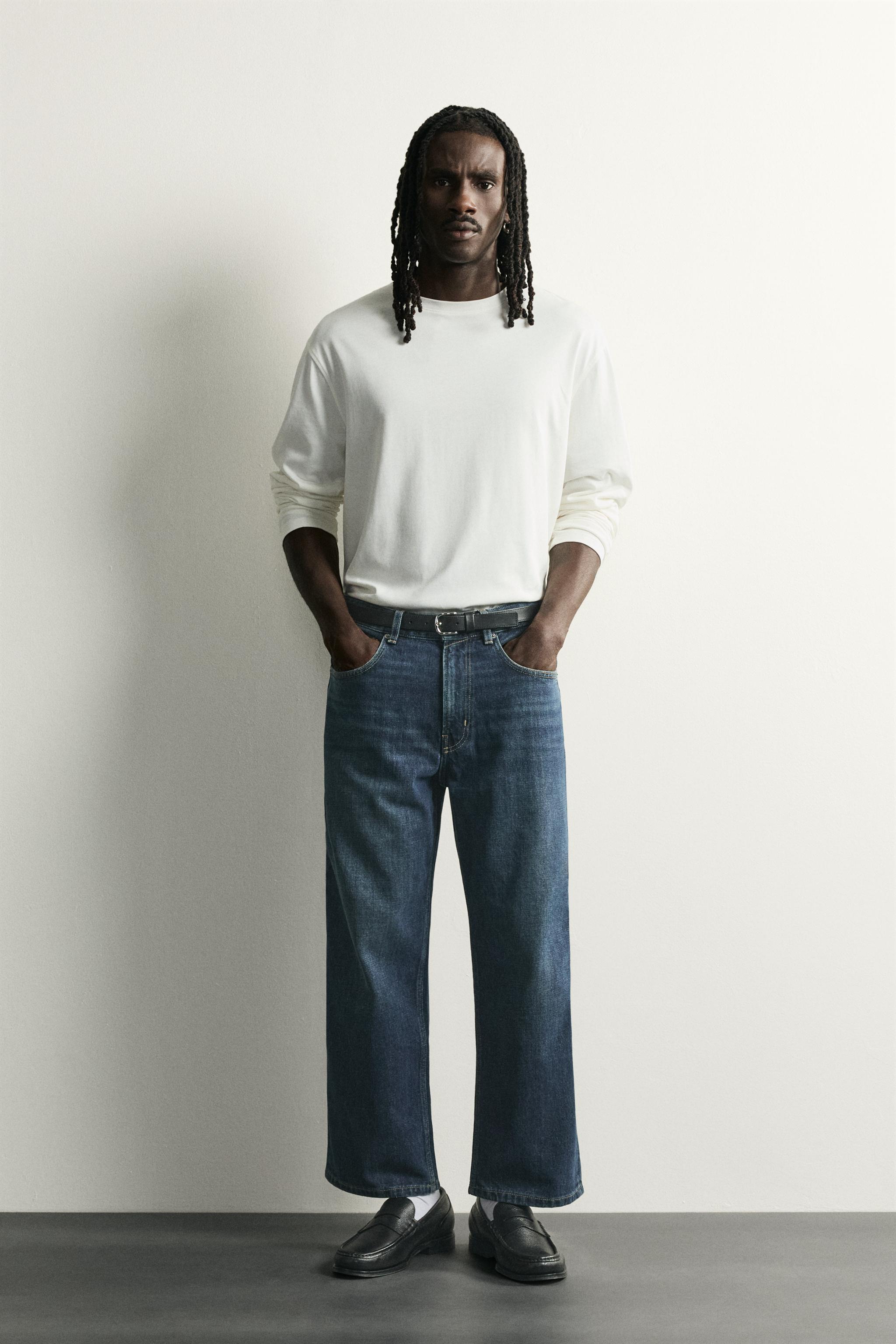 LOOSE FIT CROPPED JEANS