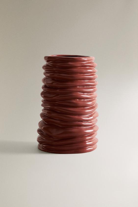 WAVY CERAMIC VASE X COLLAGERIE