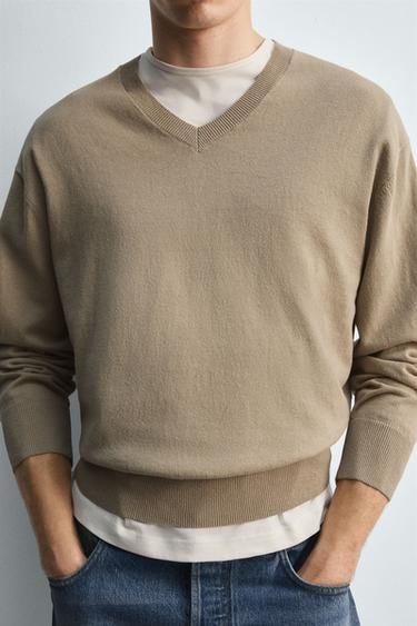 PULL EN COTON - RAMIE - Beige de Zara - Image 5