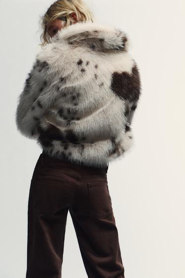 JEAN TRF WIDE LEG TAILLE BASSE - Chocolat de Zara - Image 4