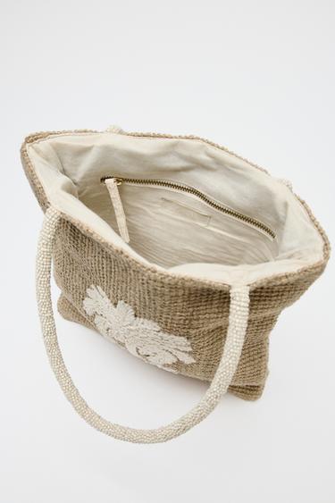 SAC SHOPPER - Beige clair de Zara - Image 4