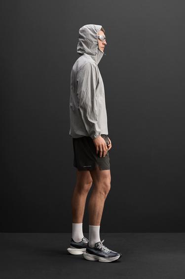 TECHNICAL HOODED JACKET - Pearl grey by Zara - Image 3