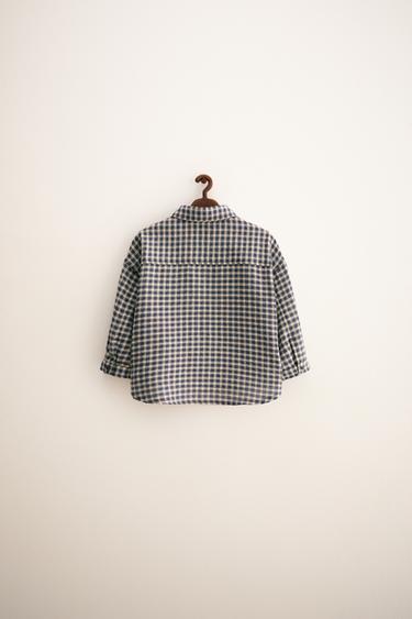 ZARA TIMELESS - GINGHAM CHECK SHIRT - Blue by Zara - Image 1