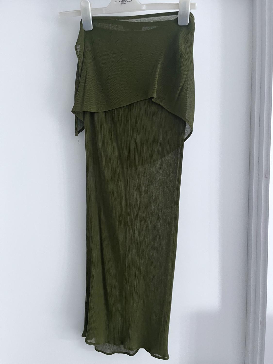 ZARA CRINKLE WRAP LONG SKIRT - Image 3