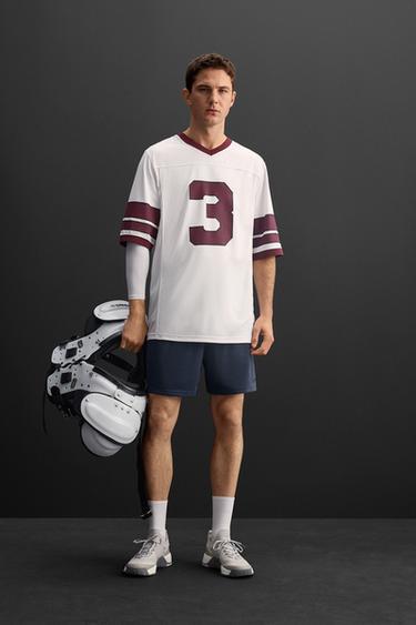 AMERICAN FOOTBALL T-SHIRT - White by Zara - Image 0