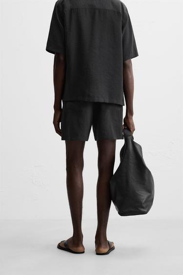 BERMUDA REGULAR FIT COURTE - Noir de Zara - Image 2