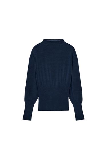 WIDE WAIST KNIT JUMPER - Ink blue by Zara