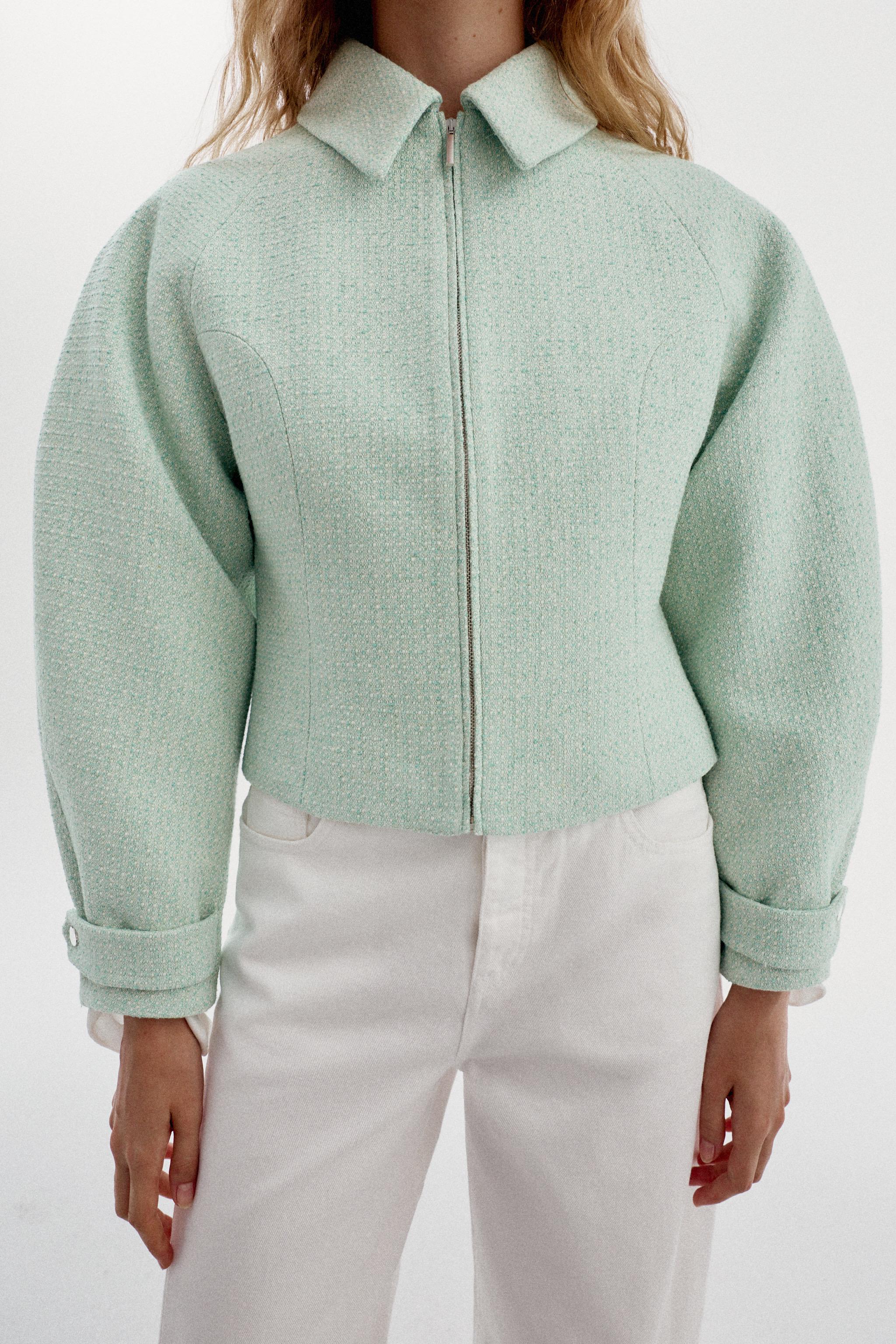 TEXTURED ZIP JACKET