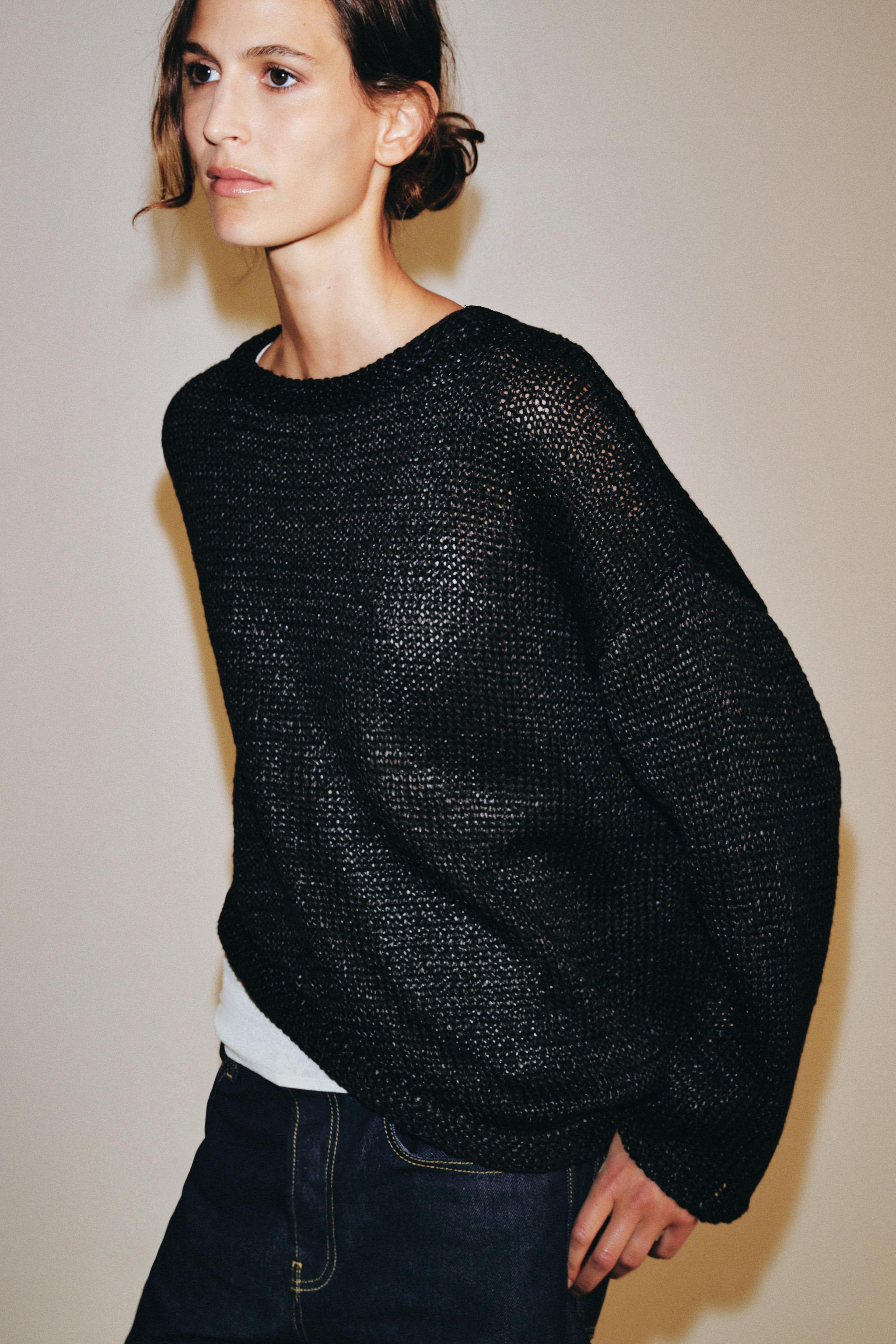 Женские свитеры Zara ASYMMETRIC KNIT JUMPER — фото 2