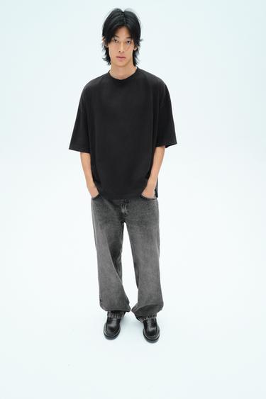 Zara 真皮寬絆帶樂福鞋 - 黑色