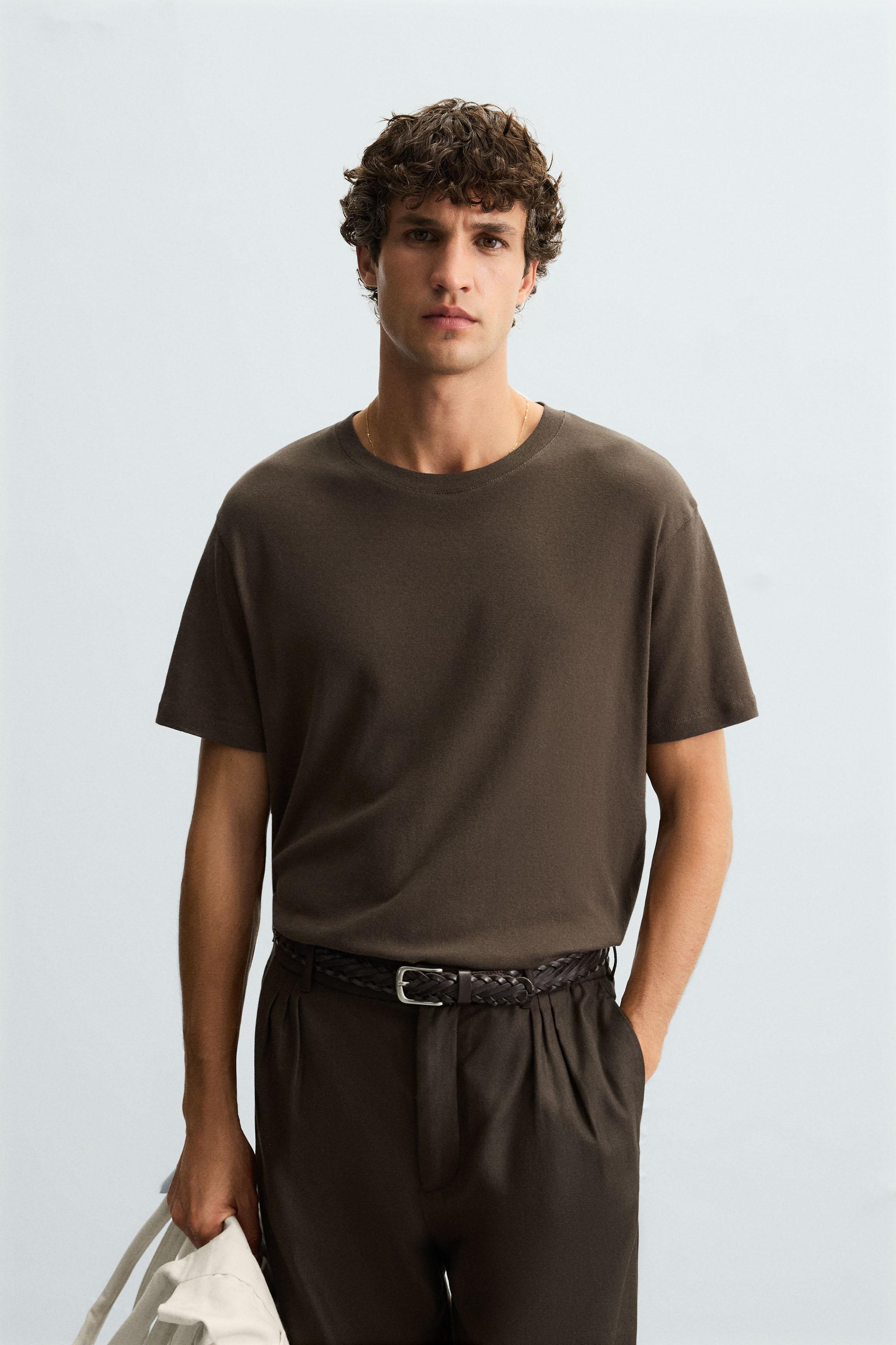 THE NEW HOUSE T-shirt ブラウン コットン100% THE NEWHOUSE 【HPS】5T Tee Tee T-shirt Brown from Japan _066