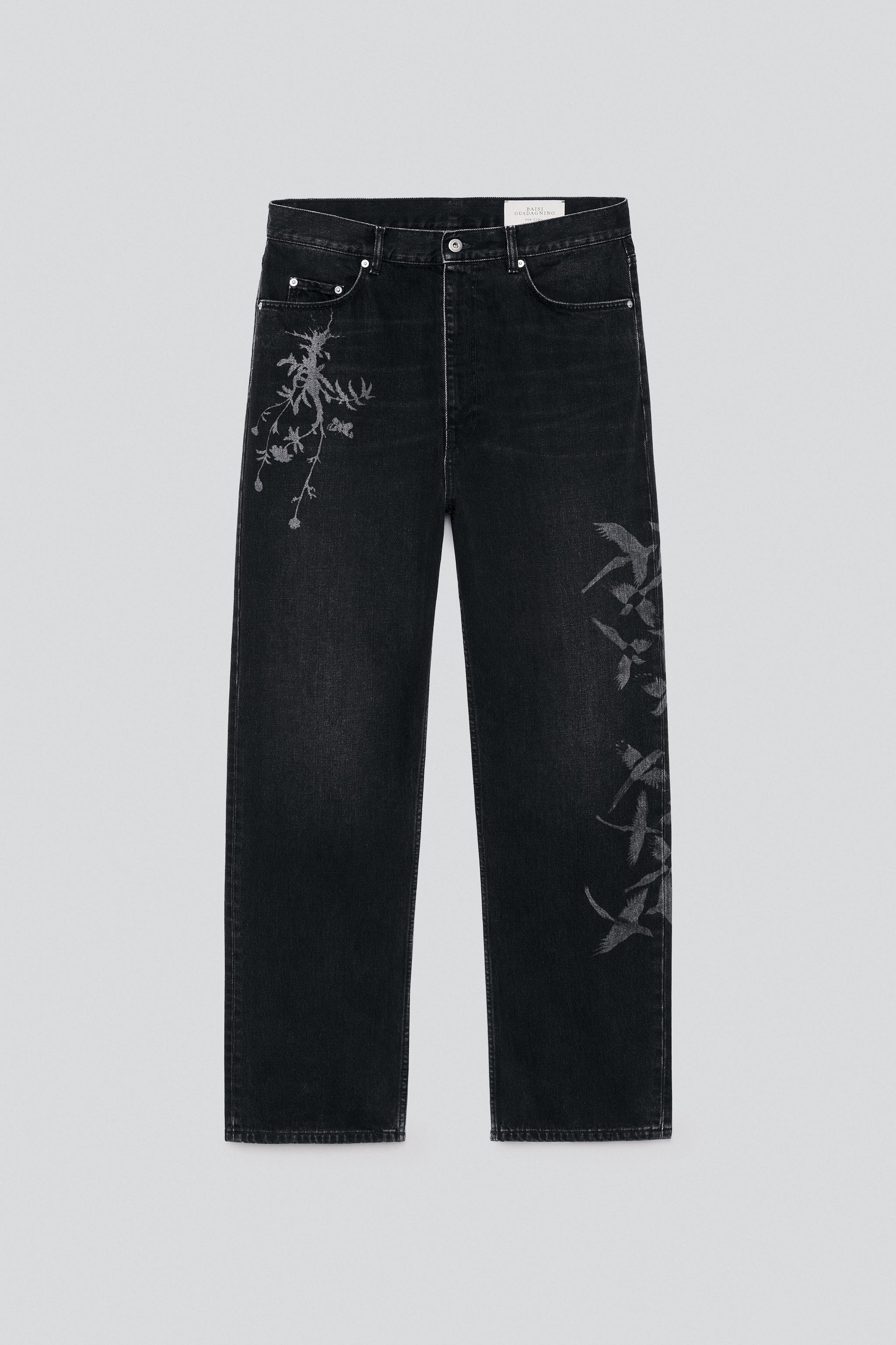PRINTED LOOSE FIT JEANS - thumbnail 10